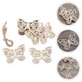 thumbnail image 3 of Miangastore Butterfly Wood Prop Cutouts Golden 20Pcs 3.14X2.36X0.12In, 3 of 9