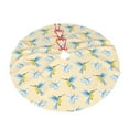 thumbnail image 6 of Christmas Tree Skirt, Blue Hummingbird Flower Soft Plush Christmas Tree Decorations Indoor, Tree Skirts Mat for New Year Halloween Holiday Christmas Party Decor 30", 6 of 6