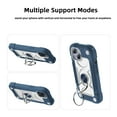 thumbnail image 4 of JTCASES for iPhone 13 Mini Case, Heavy Duty Protection Hybird PC Silicone 360° Rotating Ring Bracet Magnetic Car Mount Fully Coverage Slim Non-Slip for iPhone 13 Mini, Blue, 4 of 6