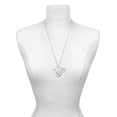 thumbnail image 3 of Delight Jewelry Silvertone Small 2-D Puffy Heart Let Things Go Fall Zoey Charm Necklace, 28", 3 of 4