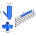 thumbnail image 3 of Pool Cleaner, DomyBest Pool Vacuum Cleaner, Portable Swimming Pool Fountain Vacuum Brush Cleaner Cleaning Tool, Handheld Vacuum Cleaning Tool for Pool Spas, 3 of 7