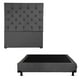 thumbnail image 1 of Box Base Cama Queen Size + Cabecera Capri Gris Dicasa  Rivo, 1 of 8