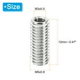 thumbnail image 2 of Unique Bargains Adaptateurs de Filetage Manchon Réducteur Écrou 20 Pcs M5x0.8 Mâle à M3x0.5 Femelle Réparation Insert Écrou 12mm, 2 of 7