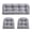 Grey, variant on YOOZEKU Outdoor Tufted Wicker Chair Cushions of 3 Pieces, 1 Loveseat and 2 U-Shape All Weather Waterproof Patio Seat Cushions for Wicker Furniture,Bench, Red