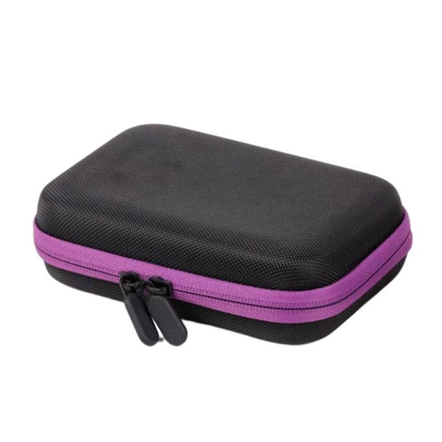 Qarigey Bolsa de almacenamiento colgante de Perfume de aceite esencial, organizador con cremallera, contenedor para mujer, bolsa a prueba de golpes, masajeadores Violeta Qarigey CE014911-02