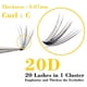 thumbnail image 3 of Kimcci-extensión de pestañas, 60 paquetes de pestañas de visón extensión natural 3D volumen ruso pestañas postizas pestañas individuales de racimo 20D maquillaje cilios, 3 of 3