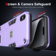 thumbnail image 3 of Allytech Hybrid Protective Case for iPhone XS Max, Camera Screen Protection, Soft TPU Bumper + Hard PC Back Panel Anti-Drop & Anti-Oil Case Cover for iPhone XS Max, Purple, 3 of 7