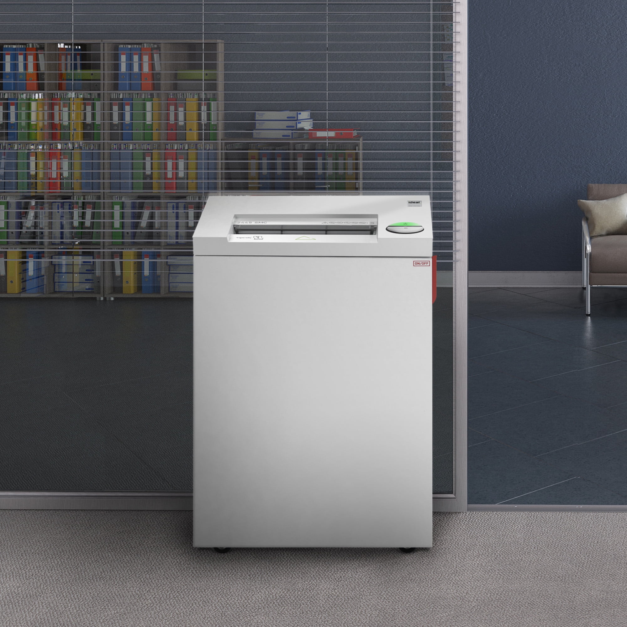 IDEAL 2445 P-7 Security 14 Sheet Super Micro Cut Commercial Shredder (IDEDSH0067H)