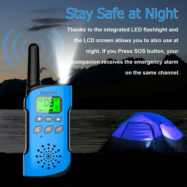 AWANFI 3 Pack Rechargeable Walkie Talkies for Kids photo 2