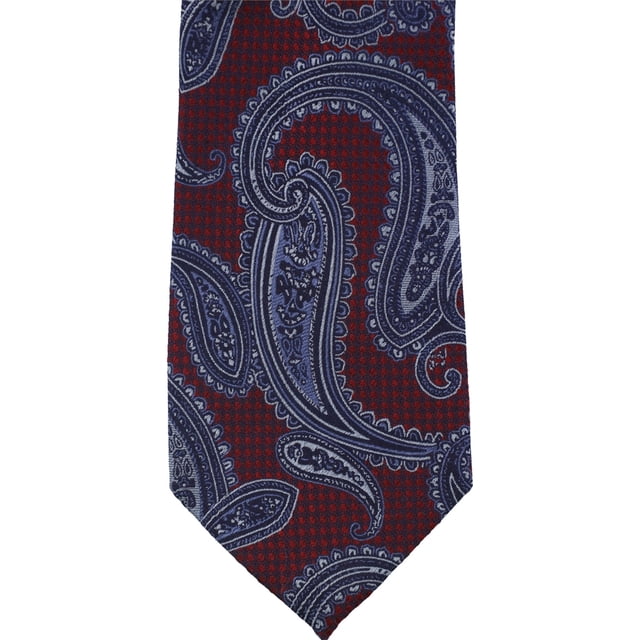 Tasso Elba Mens Paisley Self-tied Necktie, Azul, Talla única