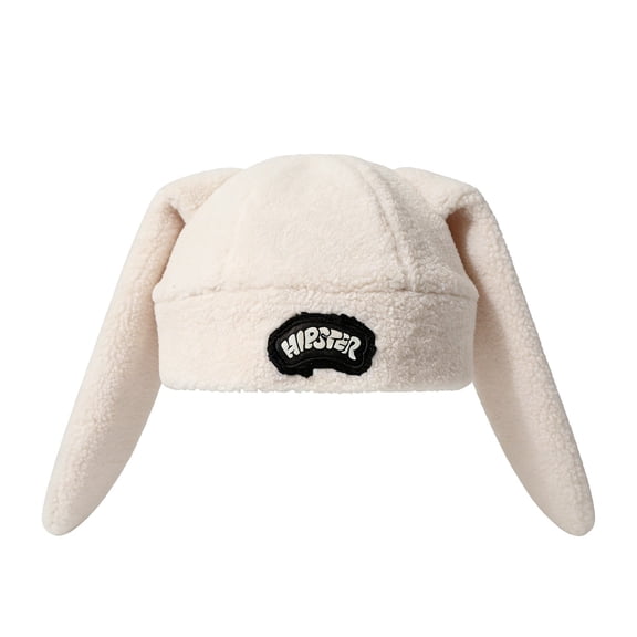 QASIEATN Relaxed Fit Beanie Hat for Women Ear Hat Cute Winter Fleece Solid Color Woolen Knitted Hat Headwear Hat Fall Fashion Accessories