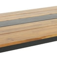 thumbnail image 6 of Pellerin Acacia Wood Outdoor Dining Table, Teak and Black, 6 of 7