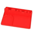 thumbnail image 2 of AMERTEER Porte-Cuillère en Silicone, Support de Rangement pour Spatules, 6 Compartiments, Bleu, 2 of 10