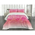 thumbnail image 3 of Ambesonne Pale Pink Quilted Bedspread Set 3 Pcs, Cherry Bloom Tree, Queen Size, Pink Pale Pink, 3 of 5