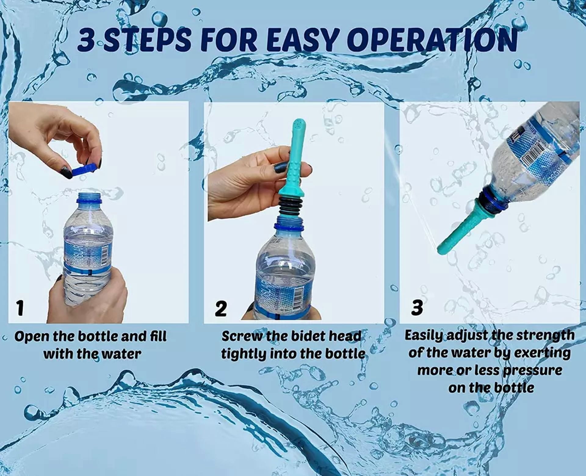 Portable Manual Handheld Toilet Sprayer Hygiene Wash Travel Bidet Set