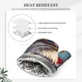 thumbnail image 4 of Honeii Bald Eagle Pilot patten Oven Mitts and Pot Holders Sets, Baker Oven Mitts, Mittens for Kitchen Decor, Baking Lover over Gloves Gifts, 4 of 7