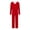 Red, variant on Two Piece Loungewear Soft Pajama Top and Pants Pjs Sleepwear Women's Pajamas Set Long Sleeve Pj Sets S-3XL