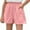 Pink#800, variant on LIIPEE Girl Boy Casual Shorts Solid Color Elastic Waist Linen Shorts With Pockets Girls Versatile Weekend Shorts,White,10-11 Years
