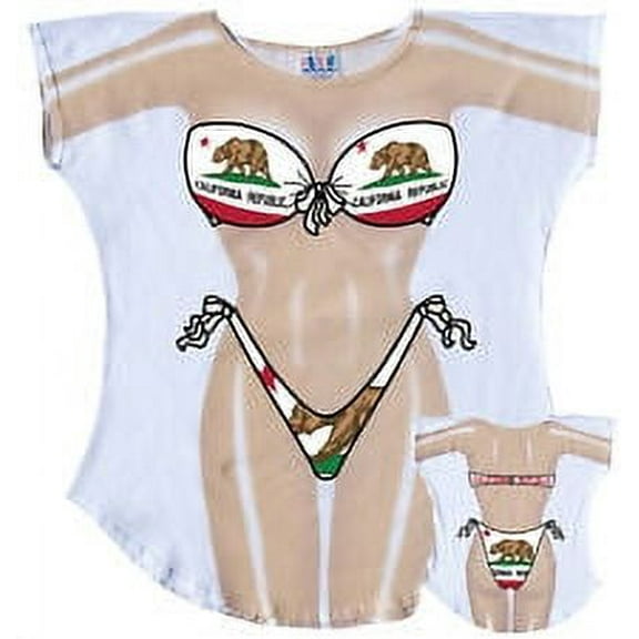 California Republic Bikini Body Tee Shirt - Cover-Up #78 (Plus Size)