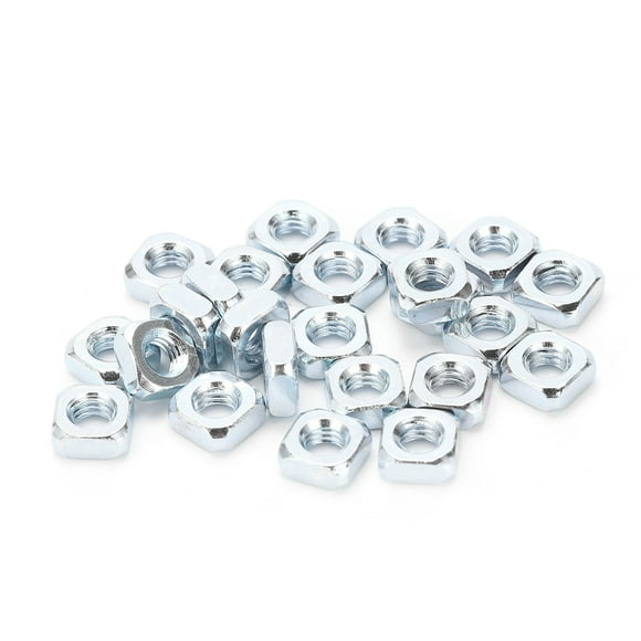 Square Screw Nuts, Practical Stainless Steel Square Nuts 24Pcs Assortment Kit Nut for Industry for Home for Robotics for Outdoor