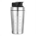 thumbnail image 1 of Vaso Mezclador de Acero Inoxidable para Fitness, Botella de Agua A Prueba de Fugas, Apto para Fitness, con Báscula de 500ML., 1 of 5