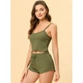 thumbnail image 2 of Unique Bargains Women's Pajama Spaghetti Strap Cami Shorts Lounge Sleepwear Sets, 2 of 5