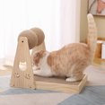 thumbnail image 2 of Juguete rascador para gatos, bola rascadora de gato de sisal natural, pelota rascadora para gatos y gatitos, juguete rascador interactivo de madera - Bola doble Sunnimix Juguetes de rodillos para gatos, 2 of 7