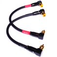 thumbnail image 2 of CESS-137-1f ​​Puentes de preamplificador RCA de ángulo recto Cable de conexión macho a macho Paquete de 2 (1 pie), 2 of 4