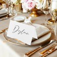 thumbnail image 3 of PinesC 120 Pcs Blank Place Cards for Table Seting - Name Cards White, Table Place Cards for Dining, Party, Wedding, Tent Cards Fold 3.5×2 Inches White, 3 of 5