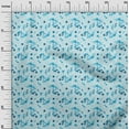 thumbnail image 3 of oneOone Rayon Light Blue Fabric Abstract Floral Fabric For Sewing Printed Craft Fabric By The Yard 56 Inch Wide, 3 of 4