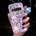 thumbnail image 6 of for Samsung Galaxy S10 Case Diamond Case for Women 3D Glitter Sparkle Bling Case Luxury Shiny Crystal Diamond Bumper Clear Gems Cute Protective Girly Case Girls Cover(Purple), 6 of 12