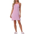 thumbnail image 2 of INSPIRAR CHIC Vestido de Noche para Mujeres Modal Suave con Tirantes Espagueti Cuello Redondo Ropa de Dormir L Rosa, 2 of 6