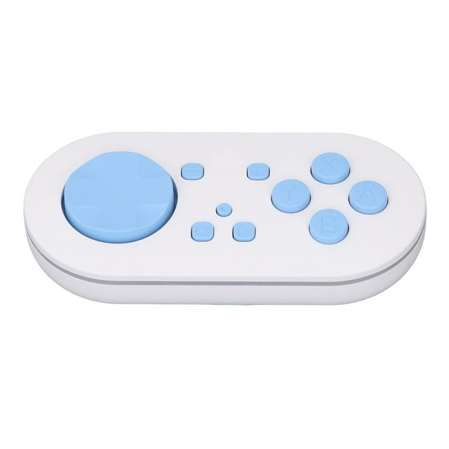HUGFEGWE Manette Bluetooth Sans Fil pour Application Anki, Manette de Jeu Bluetooth avec Modes d'Éclairage RVB, Mini Manette Format de Poche pour Switch, Wins, Android, OS X, iOS (Bleu) U2536-3477