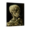 thumbnail image 3 of Head of a Skeleton Burning Cigarette Smoking Skull Vincent Van Gogh, 3 of 5