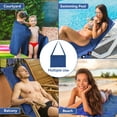 thumbnail image 5 of Catalonia Microfiber Beach Chair Towel Cover, Lounge Chaise Towel Cover with Side Pockets, Lightweight & Quick Dry Foldable Recliner Towels for Holidays Vacation Sunbathing Beach Pool Hotel,31"*73, 5 of 8