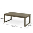 thumbnail image 3 of Barclay Acacia Wood Outdoor Loveseat and Coffee Table Set, Gray, Dark Gray, 3 of 13