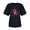 A-Black46, variant on Yuanlong Womens Tshirts Short Sleeve Round Neck Tops With Pink Ribbon Print Breast Cancer Awareness Month Daily T Shirts