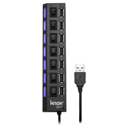 UPC: 0663701824285 | Knox Gear Universal 7-Port 2.0 USB Hub