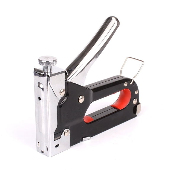 3-in-1 Manual Staple Gun - Heavy Duty Nail Gun for Straight, U-Type Staples, Hand Operated Stapler for Woodworking, Cable Trunking Installation