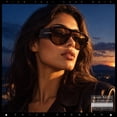 thumbnail image 4 of SA106 Oversized Retro Racer Thick Frame Aviator Sunglasses / Tortoise - Brown, 4 of 7