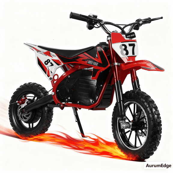 36V Kids Electric Dirt Bike,25KM/H High Speed Chain, Off Road Mini Motorcycle, Electric Pocket Motorbike with 36V 500W Motor