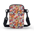 thumbnail image 2 of HELLHERO Flowers Pattern Mother's Day Double Zipper Travel Crossbody Purse Vintage for Travel, 2 of 7