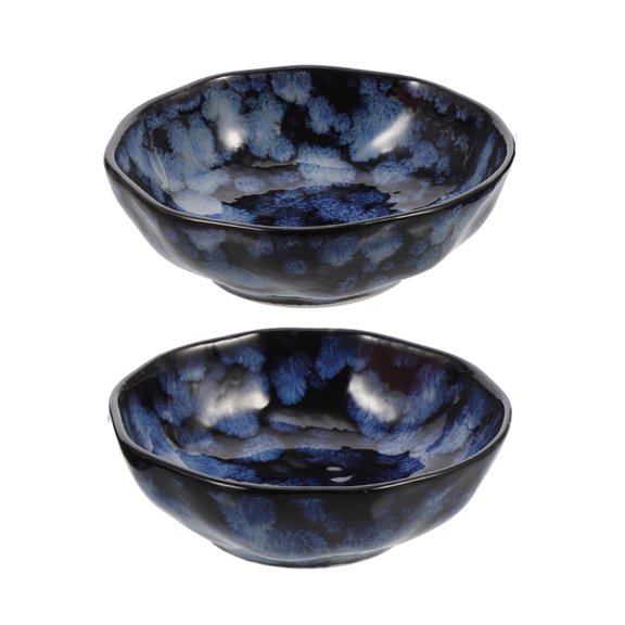 FUEENIRVA Set of Ceramic Dipping Sauce Bowls Japanese Style Tableware for Serving Condiments