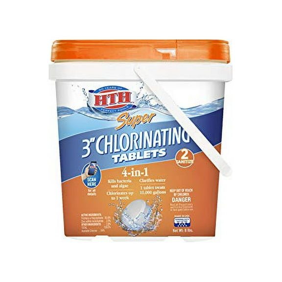HTH Pool Care 3 In. 8 Lb. Chlorine Tabs Advanced 42053