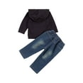 thumbnail image 5 of Jxzom Toddler Baby Boy Outfits Hoodie Sweatshirts + Jeans Clothes Set Fall Winter 6 9 12 18 24 Months, 5 of 7