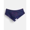 thumbnail image 3 of Kacey Lee Denim Pocket Pet Bandana for Cats and Dogs, Blue, Extra Small/Small, 3 of 6