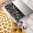 thumbnail image 3 of Cortadores de Galletas de Acero Inoxidable, 30 Piezas Moldes para Galletas con Formas de Estrella, Corazón, Flor y Más - Juego de Cortador Circular, Pasteles, Frutas y Galletas de Halloween, 3 of 4