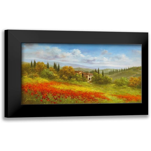 Schoelnhammer, Heinz 14x9 Black Modern Framed Museum Art Print Titled - Tuscan Beauty I