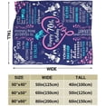 thumbnail image 3 of Happy 70th Birthday Blanket for Men 60"X 50", 1952 70th Birthday 70th Gift Idea Throw Blankets for Husband Him Dad Friends Grandfather, 70th Birthday Flannel Throw Blankets for Bed Sofa, 3 of 6