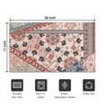 thumbnail image 5 of Botanical Floral Patchwork Non-Slip Entryway Door Mat,Boho Indoor Decor Durable Low Plush Door Mat,Washable Welcome Rug for Patio Hallway Home Decor 17x30 Inches, 5 of 7